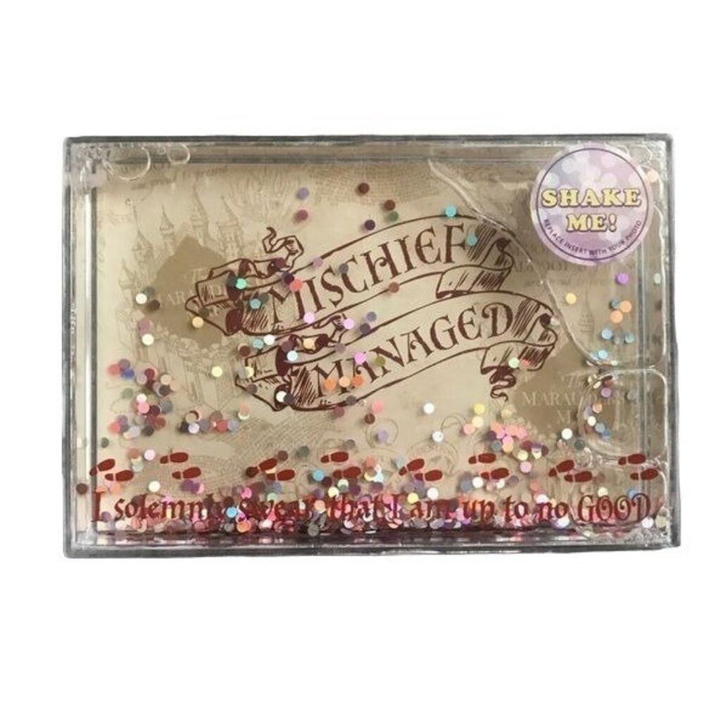 Harry Potter Mischief Managed snow globe 3D shake photo picture frame HP